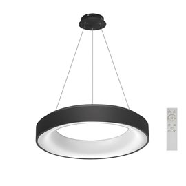 Sovana závěsné svítidlo LED 40W 2200lm 2700-6500K 45cm kulaté IP20, černé + ovladač