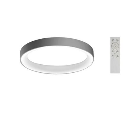 Sovana přisazené svítidlo LED 73W 5010lm 2700-6500K 80cm kulaté IP20, šedé + ovladač 1