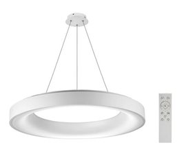 Sovana závěsné svítidlo LED 80W 4000lm 2700-6500K 80cm kulaté IP20, bílé + ovladač