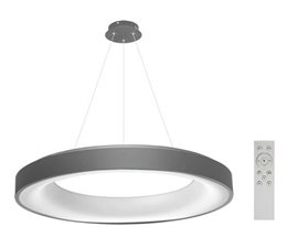 Sovana závěsné svítidlo LED 80W 4000lm 2700-6500K 80cm kulaté IP20, šedé + ovladač