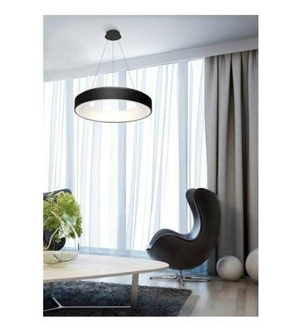 Sovana závěsné svítidlo LED 50W 2750lm 2700-6500K 55cm kulaté IP20, šedé + ovladač 7