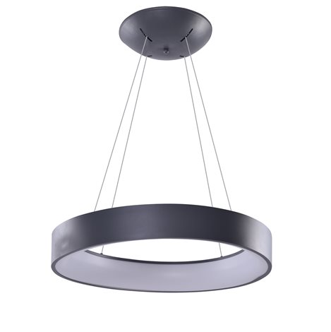 Solvent R SMART závěsné svítidlo LED 32W 2680lm 3000-6000K 45cm kulaté IP20, šedé + ovladač 2
