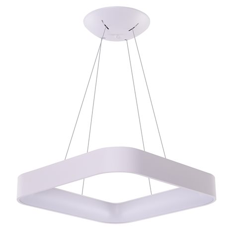 Solvent S SMART závěsné svítidlo LED 32W 2680lm 3000-6000K 45cm hranaté IP20, bílé + ovladač 2