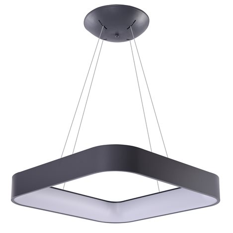 Solvent S SMART závěsné svítidlo LED 120W 7680lm 3000-6000K 110cm hranaté IP20, šedé + ovladač 2