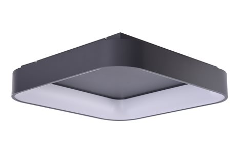 Solvent S SMART přisazené svítidlo LED 32W 2680lm 3000-6000K 45cm hranaté IP20, šedé + ovladač 2