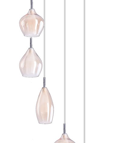 Amber Milano 9 závěsné svítidlo 9x G9 40W bez zdroje IP20, měděné 4