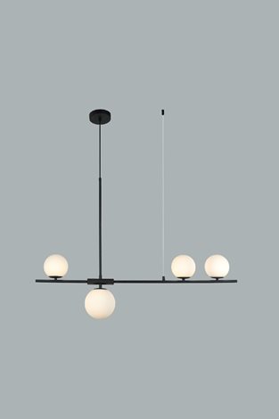 SANTANDER závěsné svítidlo 4x G9 24W bez zdroje 105cm IP20, černé 3