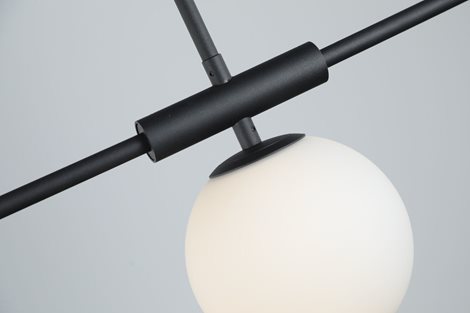 SANTANDER závěsné svítidlo 4x G9 24W bez zdroje 105cm IP20, černé 4