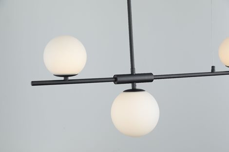 SANTANDER závěsné svítidlo 4x G9 24W bez zdroje 105cm IP20, černé 6
