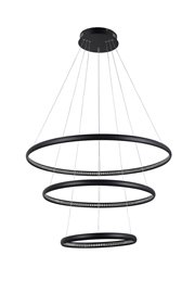 BRIGHTON závěsné svítidlo LED 55W 3300lm 3000K IP20, černé