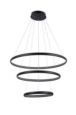 BRIGHTON závěsné svítidlo LED 55W 3300lm 3000K IP20, černé 1