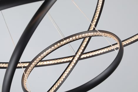 BRIGHTON závěsné svítidlo LED 55W 3300lm 3000K IP20, černé 5