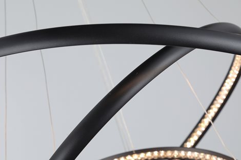 BRIGHTON závěsné svítidlo LED 55W 3300lm 3000K IP20, černé 6