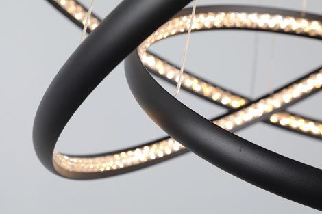 BRIGHTON závěsné svítidlo LED 55W 3300lm 3000K IP20, černé 7