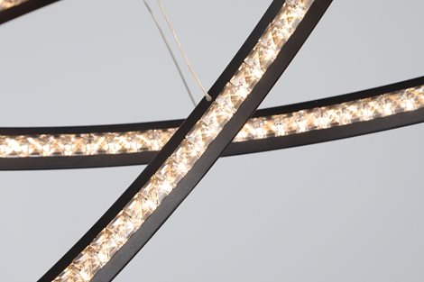 BRIGHTON závěsné svítidlo LED 55W 3300lm 3000K IP20, černé 8