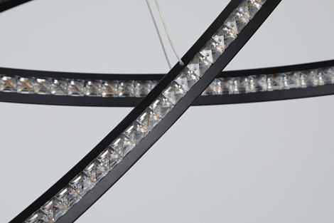 BRIGHTON závěsné svítidlo LED 55W 3300lm 3000K IP20, černé 9