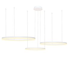 HALO závěsné svítidlo LED 120W 13140lm 3000-6000K IP20, bílé + ovladač