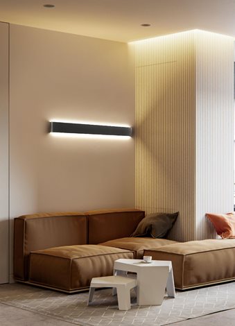 GALASSO 110 svítidlo nástěnné LED 36W 2580lm 3000K IP20, černé 3
