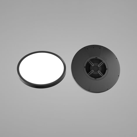 PANKA přisazené svítidlo se senzorem LED 24W 2880lm 2800/4000/6000K 30cm kulaté IP40, černé 2