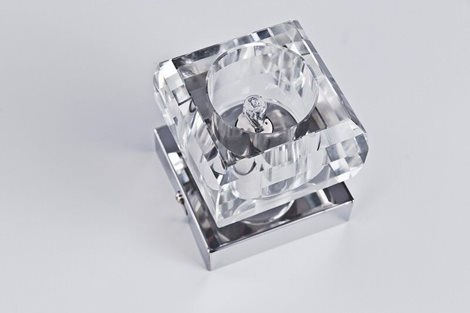 RUBIC stropní svítidlo 1x G9 40W bez zdroje IP20, chrom/křišťál 4