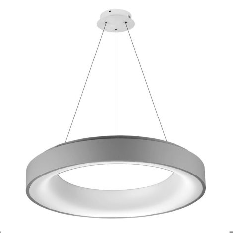 Sovana závěsné svítidlo LED 50W 2750lm 2700-6500K 55cm kulaté IP20, šedé + ovladač 2