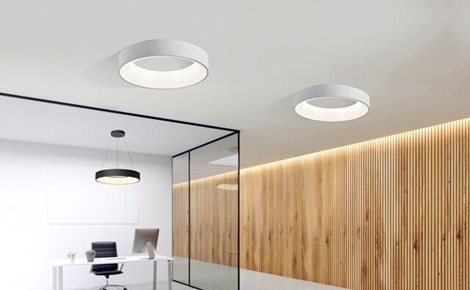 Sovana stropní svítidlo LED 50W 2750lm 2700-6500K CCT 55cm kulaté IP20, šedé + ovladač 5
