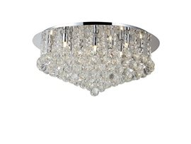 Bolla 58 stropní svítidlo 10x G9 40W bez zdroje 58cm IP20, chrom/křišťál