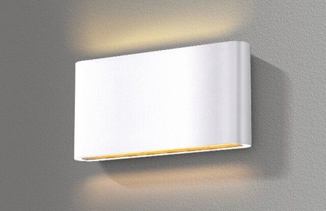 Cremona M venkovní nástěnné svítidlo LED 10W 475lm 3000K 17,5cm IP54, bílé 5