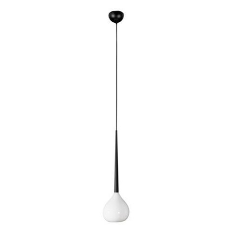 AGA závěsné svítidlo 1x E14 40W bez zdroje 16cm IP20, bílá/černá 1