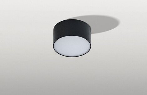 MONZA R12 přisazené svítidlo LED 10W 750lm 4000K 11,5cm kulaté IP20, černé 2