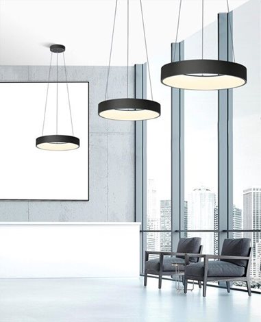 Sovana závěsné svítidlo LED 40W 2200lm 2700-6500K 45cm kulaté IP20, bílé + ovladač 6