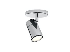 NOEMIE 1 koupelnové přisazené bodové svítidlo 1x GU10 35W bez zdroje 10cm IP44, chromové