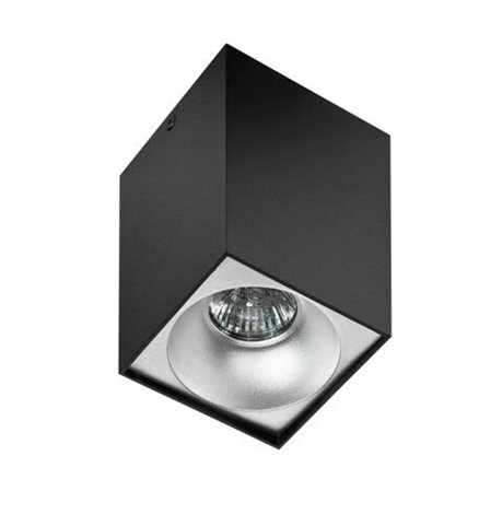 HUGO stropní bodové svítidlo 1x GU10 50W 9,7cm hranaté IP20, černé 11