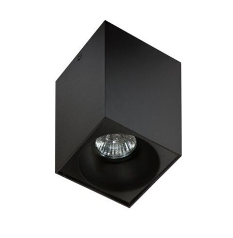 HUGO stropní bodové svítidlo 1x GU10 50W 9,7cm hranaté IP20, černé 7