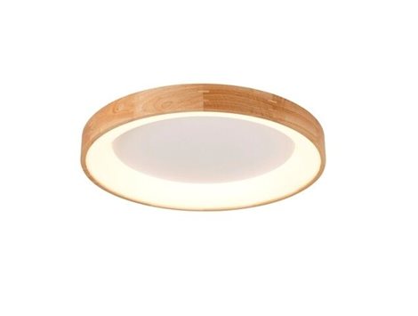 Silvam stropní svítidlo LED 50W 3250lm 3000K 67cm kulaté IP20, světlé dřevo 1