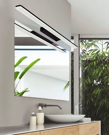 Epsilon koupelnové nástěnné svítidlo LED 18W 1530lm 3000K 60cm IP44, černé 4