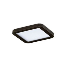 Slim vestavné koupelnové svítidlo LED 6W 500lm 3000K 9cm hranaté IP44, černé