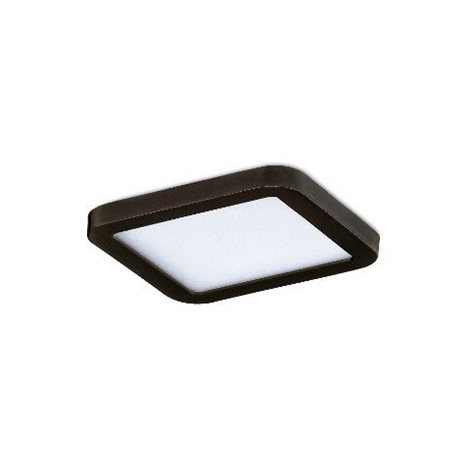 Slim vestavné koupelnové svítidlo LED 6W 500lm 3000K 9cm hranaté IP44, černé 1