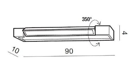 Dali koupelnové nástěnné svítidlo LED 24W 2880lm 3000K 90cm IP44, bílé 4