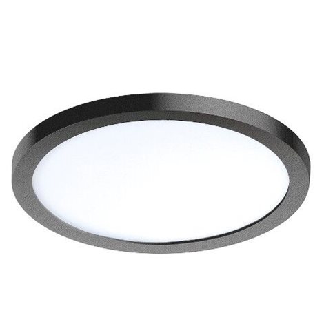Slim vestavné koupelnové svítidlo LED 12W 1000lm 4000K 15cm kulaté IP44, černé 1