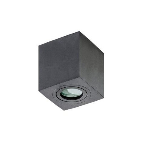 Brant koupelnové přisazené svítidlo 1x GU10 50W bez zdroje 9cm hranaté IP44, černé 2