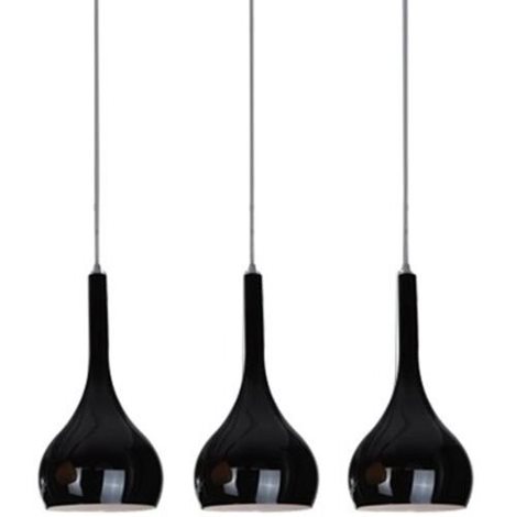 SOUL závěsné svítidlo 3x E27 60W bez zdroje 70cm IP20, černé 3
