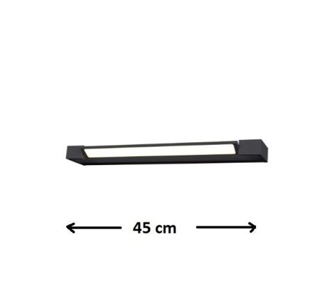 Dali koupelnové nástěnné svítidlo LED 12W 1440lm 4000K 45cm IP44, černé 2