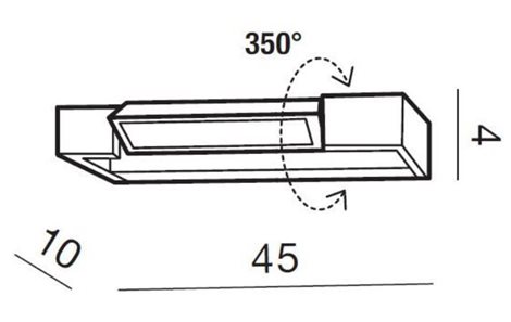 Dali koupelnové nástěnné svítidlo LED 12W 1440lm 4000K 45cm IP44, černé 5