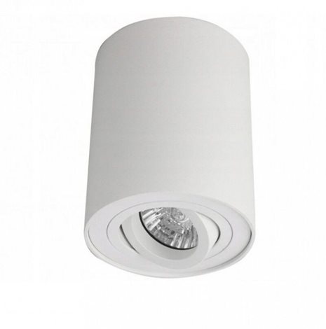BROSS stropní bodové svítidlo 1x GU10 50W bez zdroje 9,6cm kulaté IP20, bílé 3