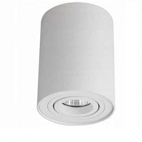 BROSS stropní bodové svítidlo 1x GU10 50W bez zdroje 9,6cm kulaté IP20, bílé 1