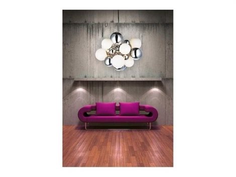 NOBLE závěsné svítidlo 10x G9 20W bez zdroje 50cm IP20, chrom/bílé 2