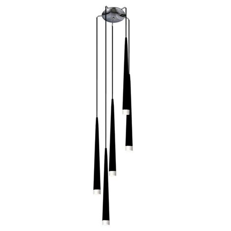 STYLO závěsné svítidlo 5x G9 40W bez zdroje 31cm IP20, černé 1