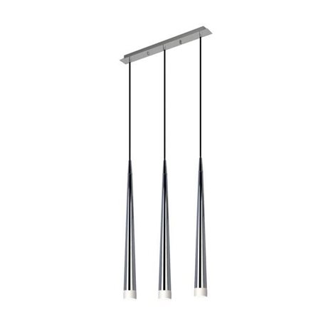 STYLO závěsné svítidlo 3x G9 40W bez zdroje 55cm IP20, chromové 1