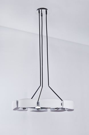 FIONA závěsné svítidlo 8x G9 40W bez zdroje 61cm IP20, chrom/bílé 6
